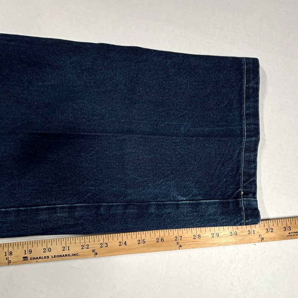 VTG Southpole 34 32X32 Baggy Carpenter Jeans Indigo Blue Wide Y2K Embroidery EUC - Picture 7 of 10